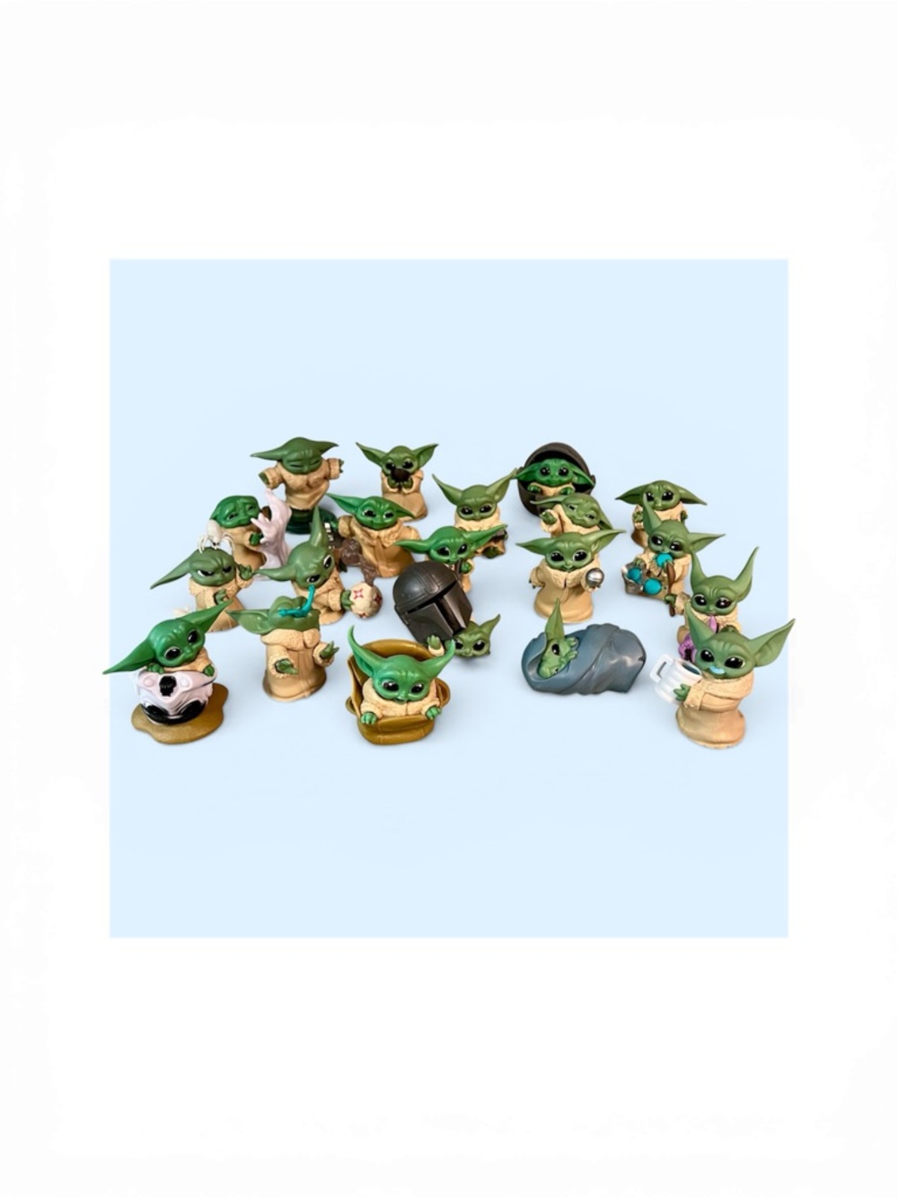 “Star Wars Grogu Baby Yoda Bounty Collection Lot 20 Figures Mandalorian Hasbro”